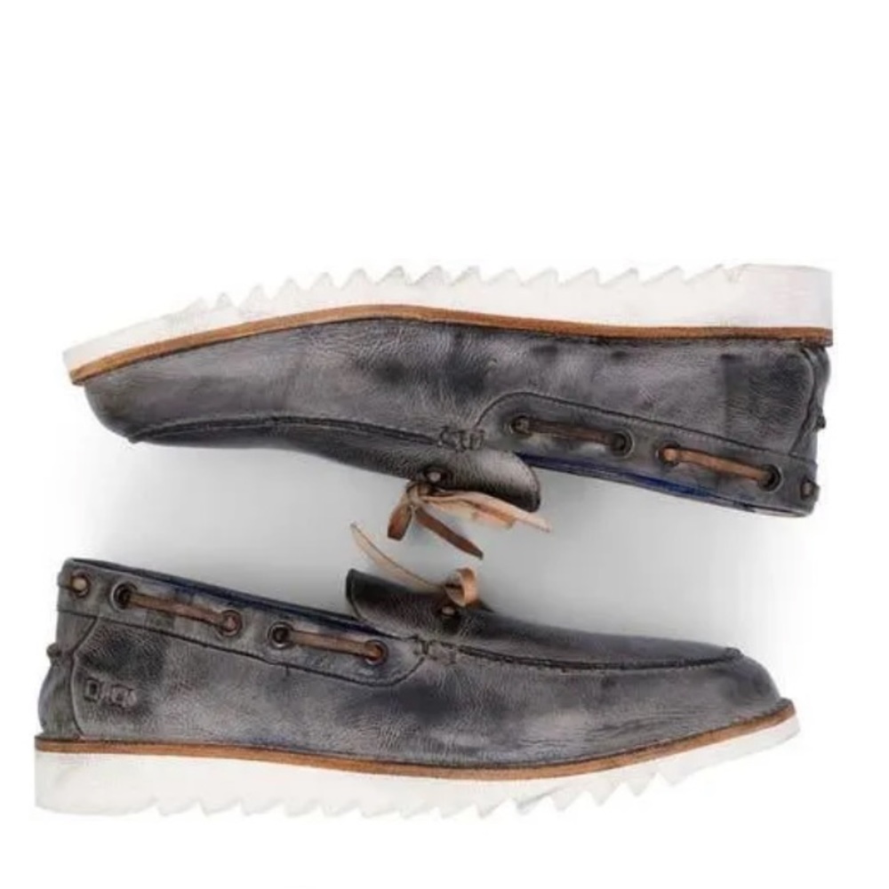 Bed Stu Albatross Slip-On Boat Shoe in Graphite Tan Rustic at Nordstrom, Size 10